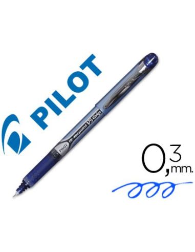 Rotulador Azul  Pilot Punta Aguja V-5 Grip 0.5 Mm|Libreriasalesiana