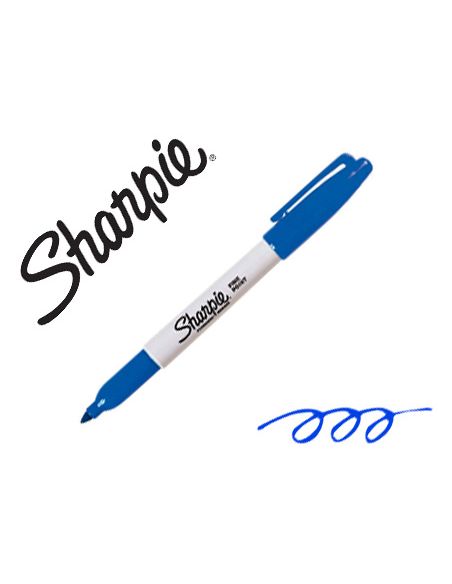 Rotulador Sharpie Permanente Punta Fina Azul