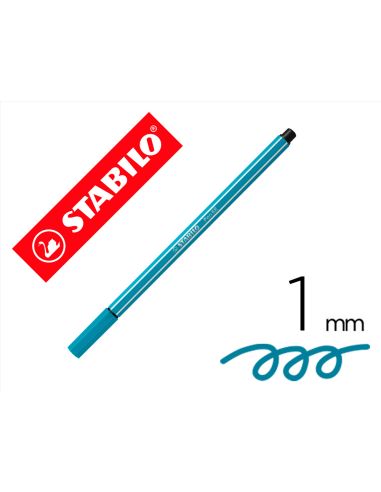 Rotulador Azul Cobalto Stabilo Acuarelable Pen 68  Punta Gruesa 1Mm