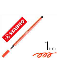 Rotulador Stabilo Acuarelable Pen 68 Bermellon Punta Gruesa 1Mm