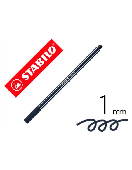 Rotulador Stabilo Acuarelable Pen 68 Gris Paynes Punta Gruesa 1Mm