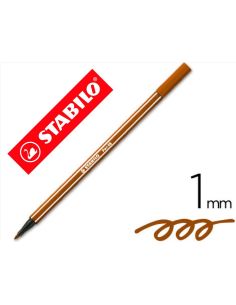 Rotulador Marron Stabilo Acuarelable Pen 68 Punta Gruesa 1Mm