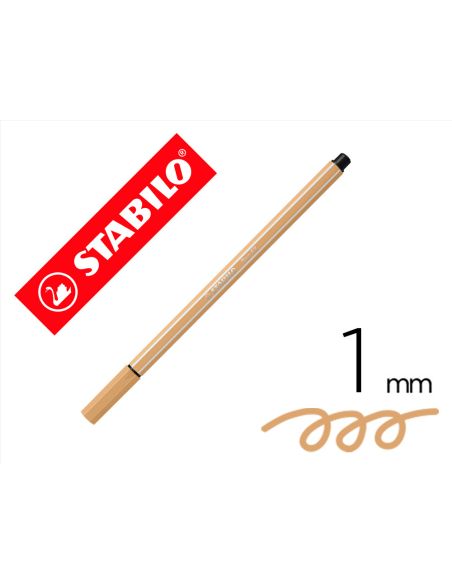 Rotulador Stabilo Acuarelable Pen 68 Ocre Punta Gruesa 1Mm