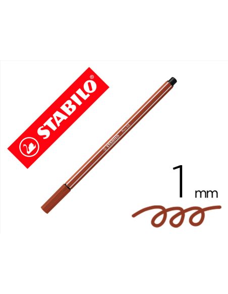 Rotulador Stabilo Acuarelable Pen 68 Sanguina Punta Gruesa 1Mm