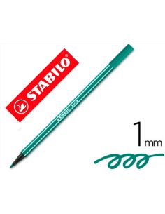 Rotulador Verde Esmeralda Stabilo Acuarelable Pen 68  Punta Gruesa 1Mm