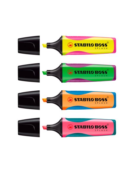 Rotulador Stabilo Boss Splash 75 Expositor Sobremesa De 30 Unidades Colores Surtidos