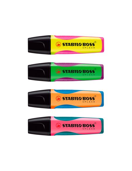 Rotulador Stabilo Boss Splash 75 Expositor Sobremesa De 30 Unidades Colores Surtidos