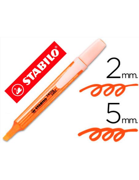 Rotulador Naranja Stabilo Marcador Fluorescente Swing Cool