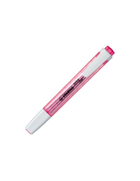 Rotulador rosa stabilo marcador fluorescente swing cool