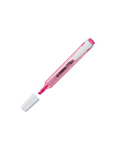 Rotulador rosa stabilo marcador fluorescente swing cool