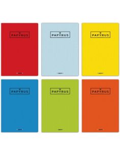 Libreta Papyrus Grapa A4 Pauta 2,5Mm 48 Hojas 90 G Colores Surtidos Tapa Gofrada