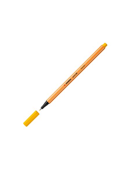 Rotulador Amarillo Stabilo Punta De Fib Ra Point 88 Punta Fina 0,4Mm