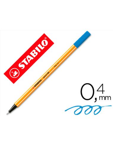 Rotulador Azul Ultramar Stabilo Punta De Fib Ra Point 88  Punta Fina 0,4Mm