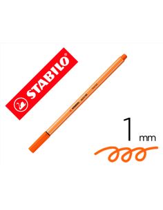 Rotulador Stabilo Punta De Fib Ra Point 88 Bermellon Palido Punta Fina 0,4Mm 2