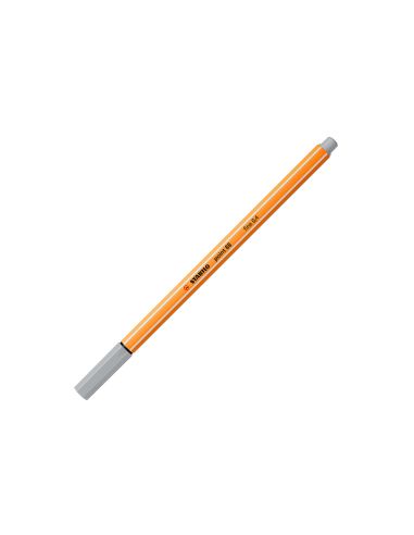 Rotulador Gris Stabilo Punta De Fib Ra Point 88 Punta Fina 0,4Mm