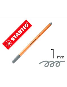 Rotulador Gris Azulado Stabilo Punta De Fib Ra Point 88 Claro Punta Fina 0,4Mm 2