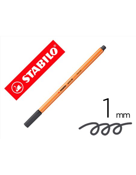 Rotulador Stabilo Punta De Fib Ra Point 88 Gris Azulado Intenso Punta Fina 0,4Mm
