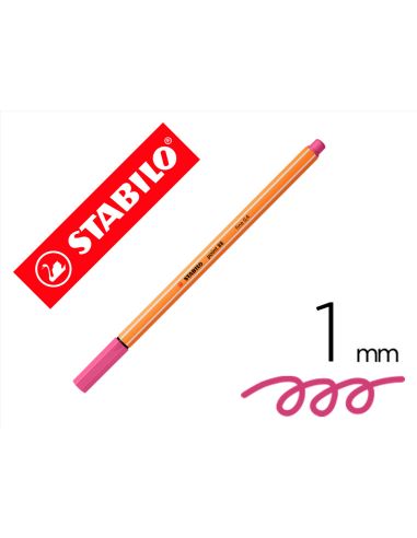 Rotulador Heliotropo Stabilo Punta De Fib Ra Point 88 Punta Fina 0,4Mm