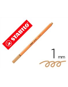 Rotulador Stabilo Punta De Fib Ra Point 88 Ocre Punta Fina 0,4Mm 2