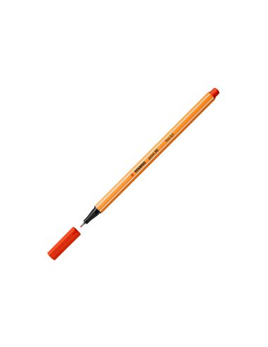 Rotulador Rojo  Stabilo Punta De Fib Ra Point 88 Punta Fina 0,4Mm