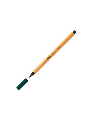 Rotulador Verde Pino Stabilo Punta De Fib Ra Point 88  Punta Fina 0,4Mm