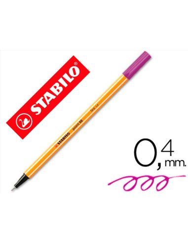 Rotulador Stabilo Punta De Fib Ra Point 88 Punta Fina 0,4Mm