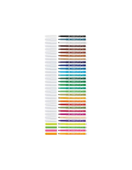 Rotulador Stabilo Trio A-Z Bolsa De 12 Unidades Colores Surtidos