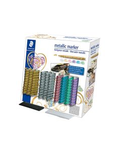 Rotulador Staedtler Metalico 8323 Expositor Sobremesa De 100 Unidades Colores Surtidos 2