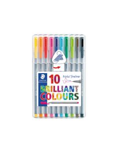 Rotulador Staedtler Triplus Fineliner 334 Estuche De 10 Unidades Colores Surtidos 2