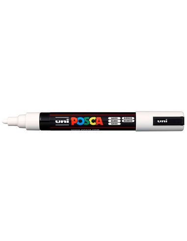Rotulador Uni Posca Marcador De Pintura Blanco Punta Redonda 1,8 A 2,5 Mm