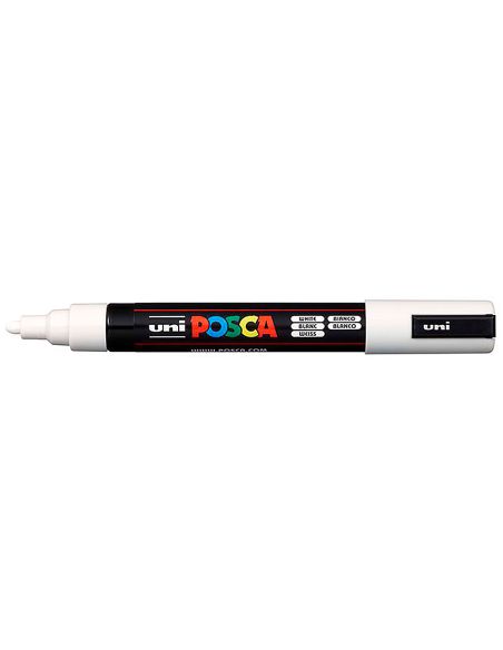 Rotulador Uni Posca Marcador De Pintura Blanco Punta Redonda 1,8 A 2,5 Mm