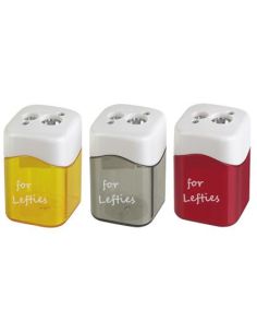 Sacapuntas M+R Metalico Para Zurdos 2 Usos Con Deposito Colores Surtidos