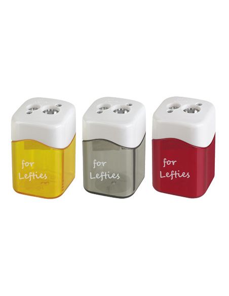 Sacapuntas M+R Metalico Para Zurdos 2 Usos Con Deposito Colores Surtidos