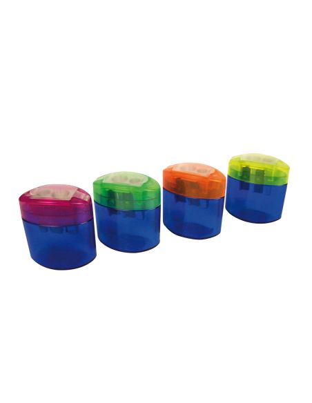 Sacapuntas M+R Neo Light 2 Usos Con Deposito -Colores Surtidos