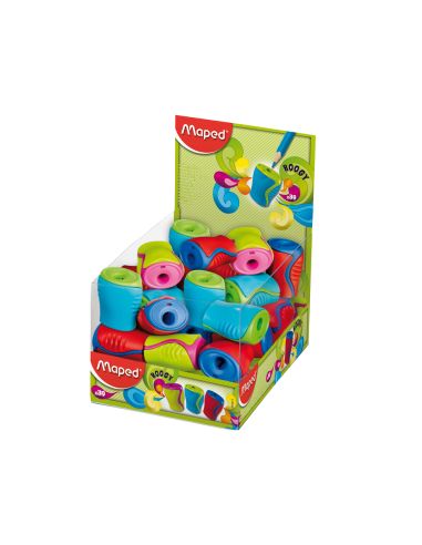 Sacapuntas Maped Plastico Boogy 1 Uso Con Deposito Colores Surtidos