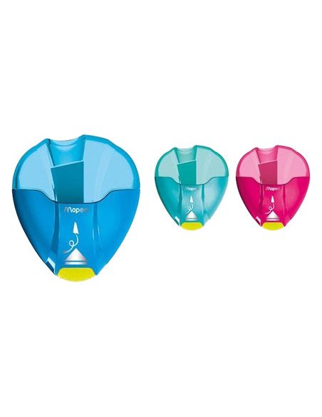 Sacapuntas Maped Plastico I-Gloo 1 Uso Con Deposito Colores Surtidos