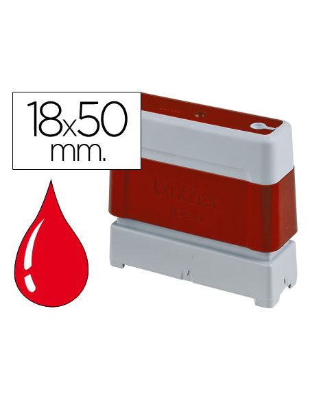 Sello Automatico Brother 18 Mm X 50 Mm Rojo
