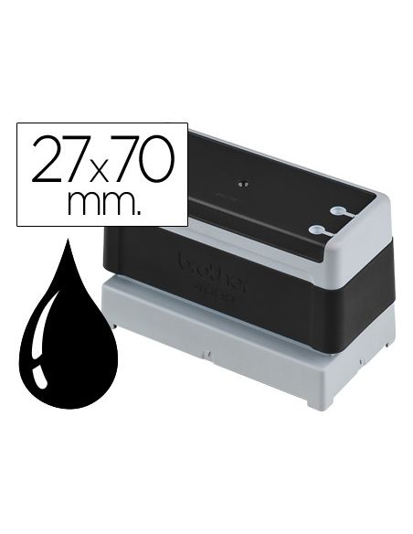 Sello Automatico Brother 27 Mm X 70 Mm Negro