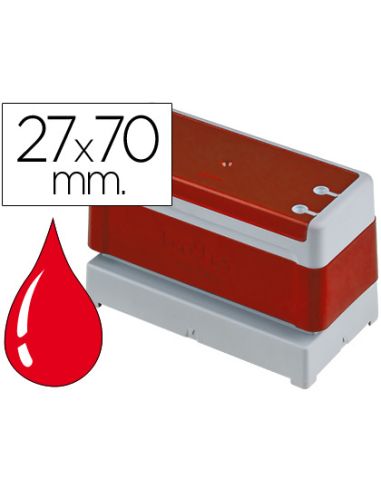 Sello Automatico Brother 27 Mm X 70 Mm Rojo