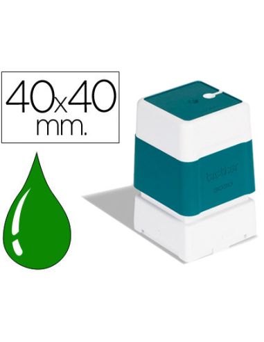 Sello Automatico Brother 40 Mm X 40 Mm Verde