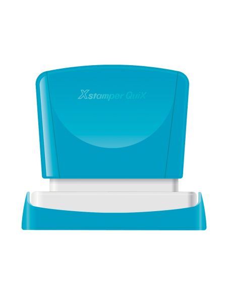 Sello X'Stamper Quix Personalizable Color Azul Medidas 13X49 Mm Q-13