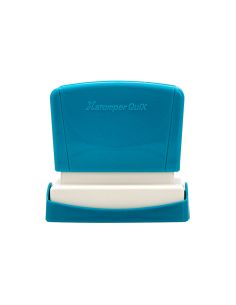 Sello X'Stamper Quix Personalizable Color Azul Medidas 24X49 Mm Q-12 2