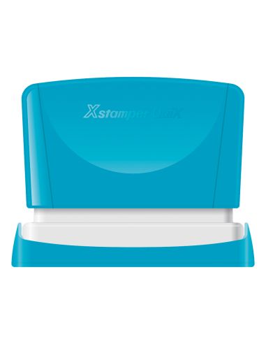 Sello X'Stamper Quix Personalizable Color Azul Medidas 4X60 Mm Q-05