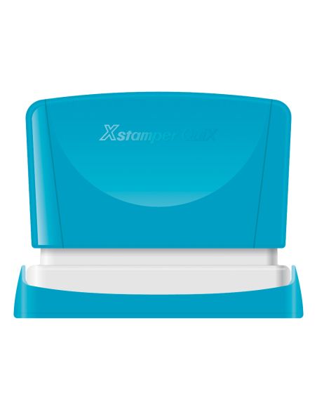 Sello X'Stamper Quix Personalizable Color Azul Medidas 4X60 Mm Q-05