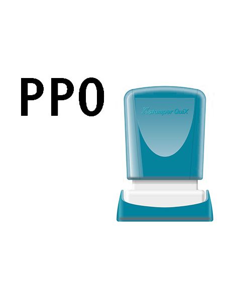 Sello X'Stamper Quix Personalizable Color Negro Medidas 11X25 Mm Q-04