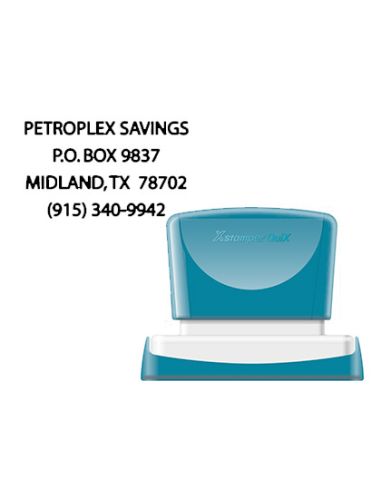 Sello X'Stamper Quix Personalizable Color Negro Medidas 36X61 Mm Q-16