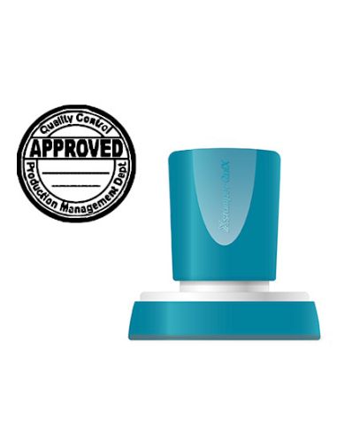 Sello X'Stamper Quix Personalizable Color Negro Redondo Diametro 38 Mm Q-53