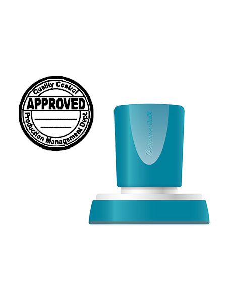 Sello X'Stamper Quix Personalizable Color Negro Redondo Diametro 38 Mm Q-53