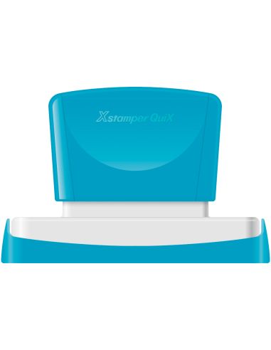 Sello X'Stamper Quix Personalizable Color Rojo Medidas 28X78 Mm Q-24
