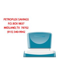 Sello X'Stamper Quix Personalizable Color Rojo Medidas 36X61 Mm Q-16